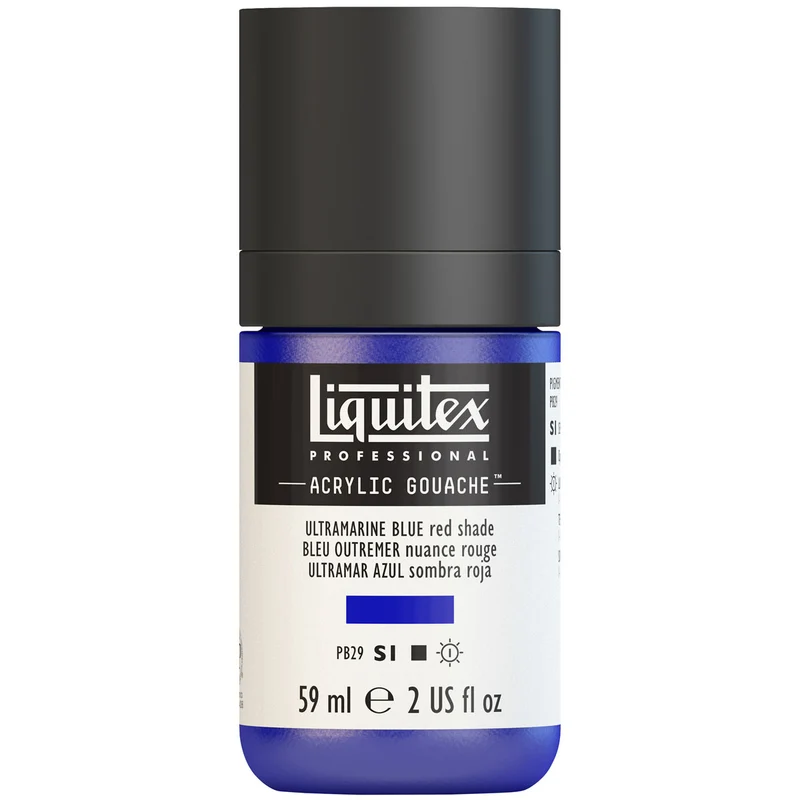 Liquitex - Acrylic Gouache 59ml S1 - Ultramarine Blue Red Shade