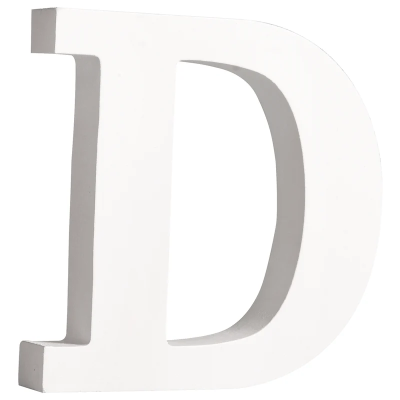 Buchstaben, Zahlen und Zeichen MDF weiß