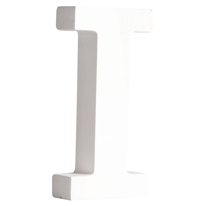 Buchstaben, Zahlen und Zeichen MDF weiß