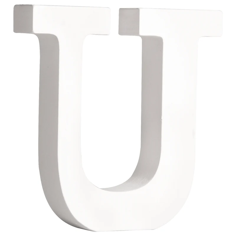 Buchstaben, Zahlen und Zeichen MDF weiß