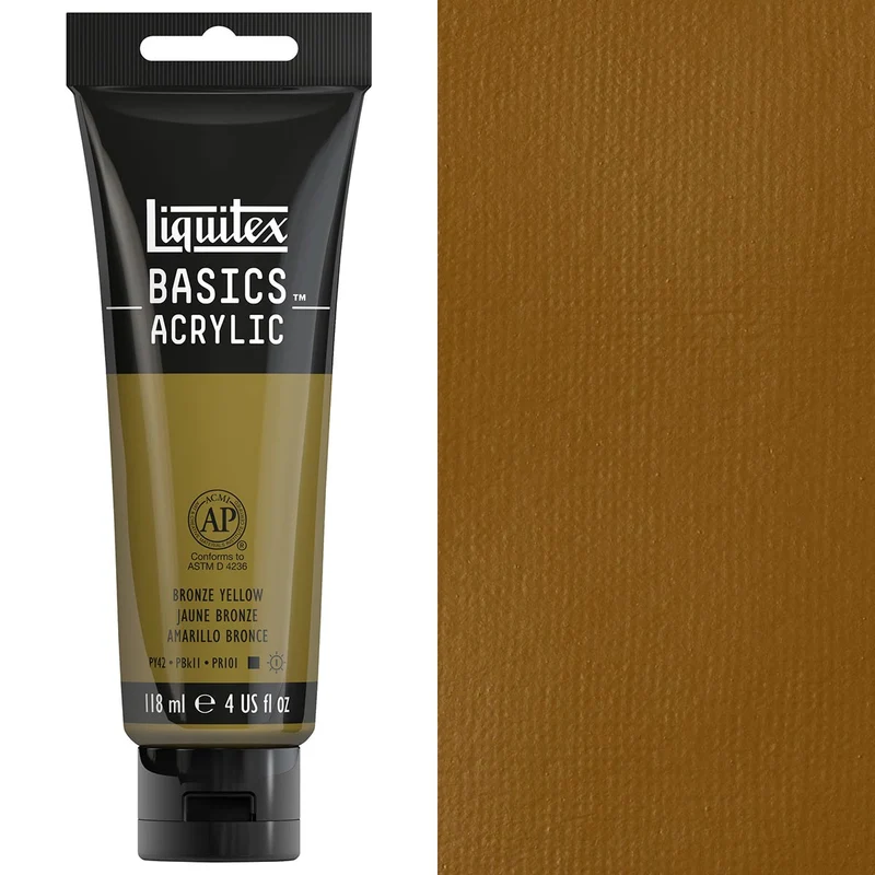Liquitex - Basics Acrylic Colour - 118ml - Bronze Yellow