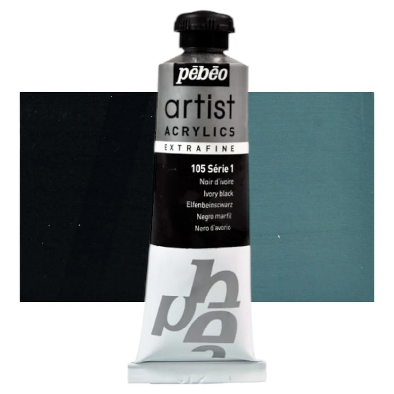 Pébéo Artist Acrylics Elfenbeinschwarz 105 Serie 1