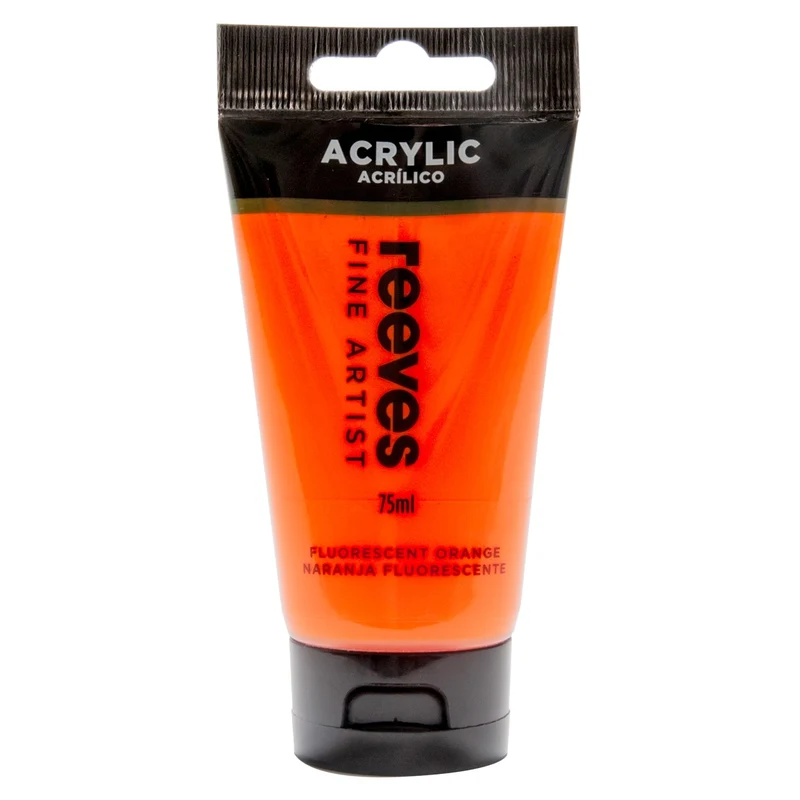 Reeves - Fluorescent Orange - Fine Acrylic - 75ml