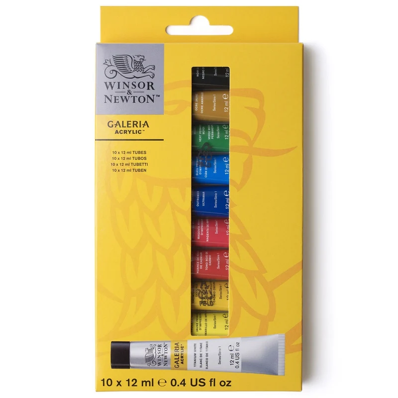 Winsor and Newton - Galeria Acrylic Tube Discovery Set - 10 x 12ml
