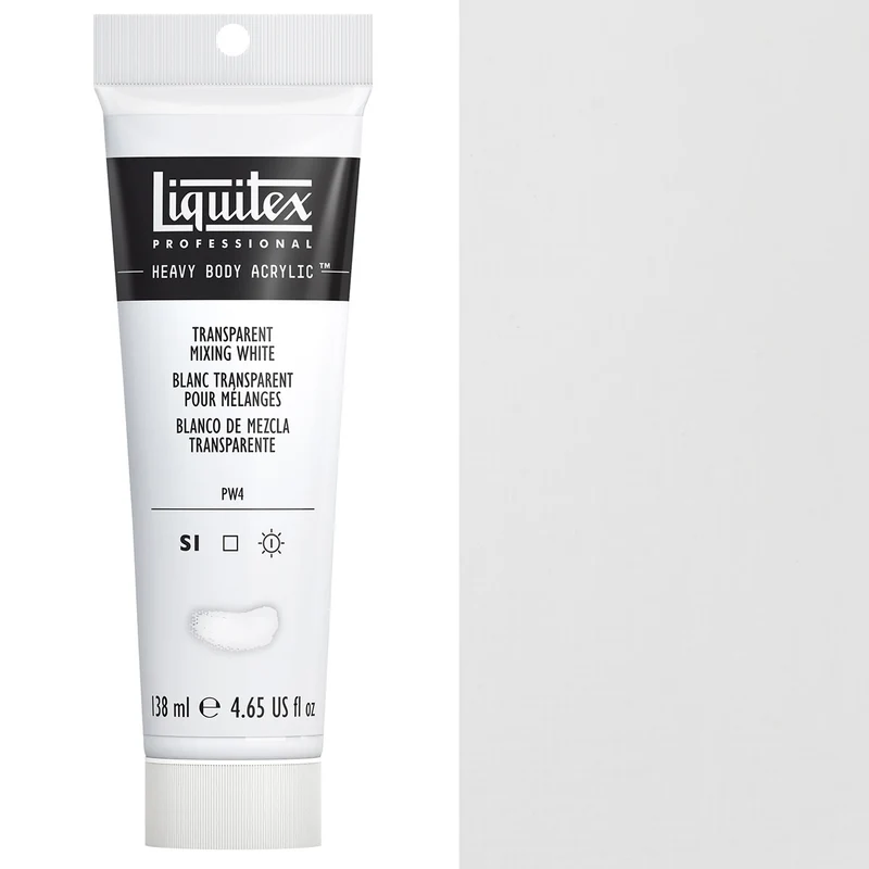 Liquitex - Heavy Body Acrylic Colour - 138ml Transparent Mixing White