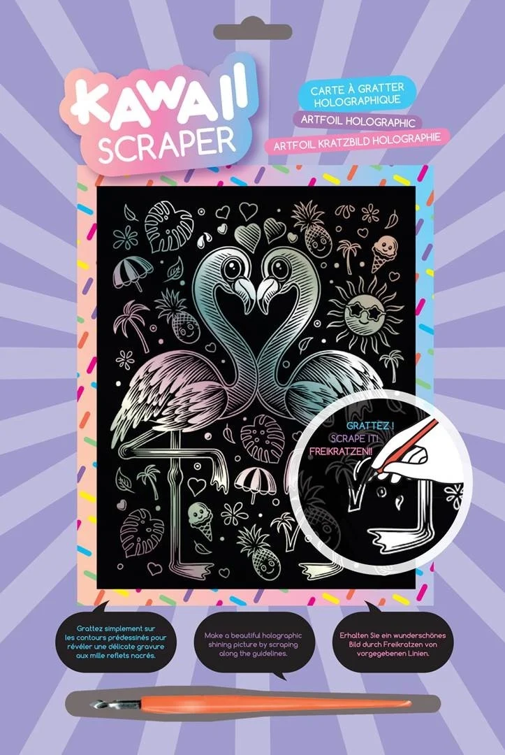KSG - Scraper Foil - Kawaii - Pink Flamingo