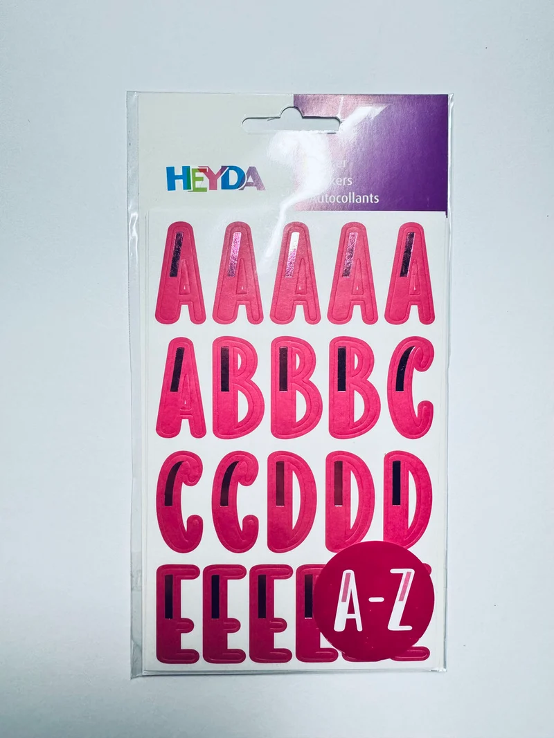 Buchstabensticker