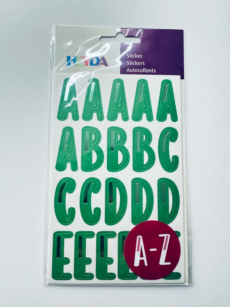 Buchstabensticker