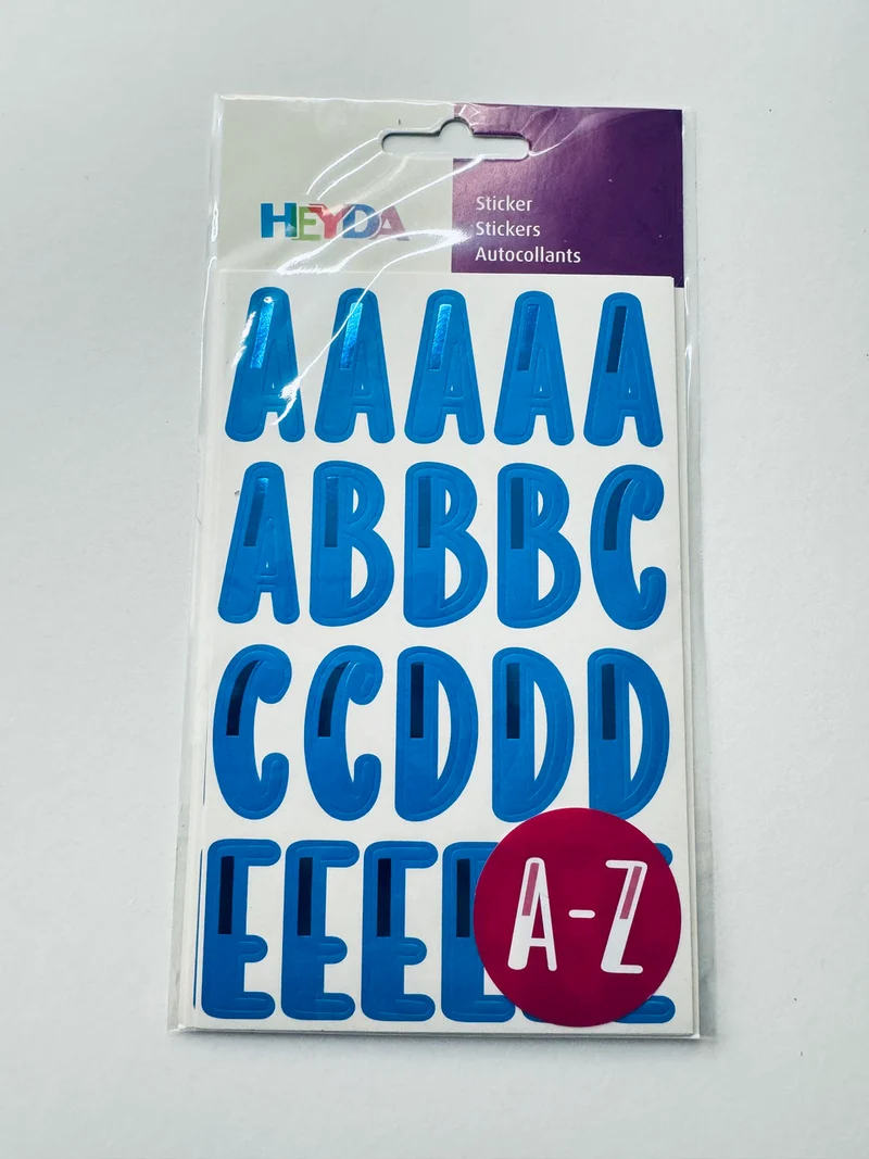 Buchstabensticker