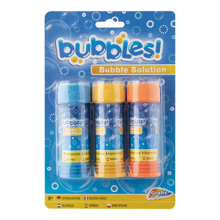 Bubble Solution Set, 3 x 50 ml