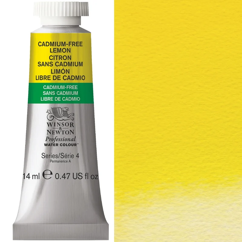 Winsor and Newton - Professional Artists' Watercolour - 14ml - Cadmium FREE Lemon