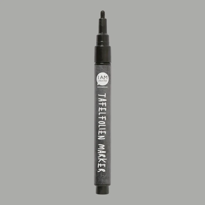 I am Creative Tafelfolien Marker – Schwarz , Rundspitze