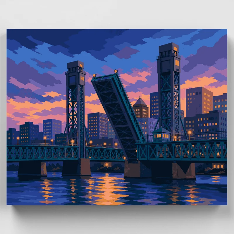 Hawthorne Bridge Lift - Paint by Numbers Kit