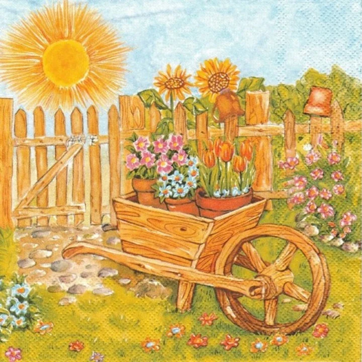 Decoupage Napkins Blooming Garden - 1 pc