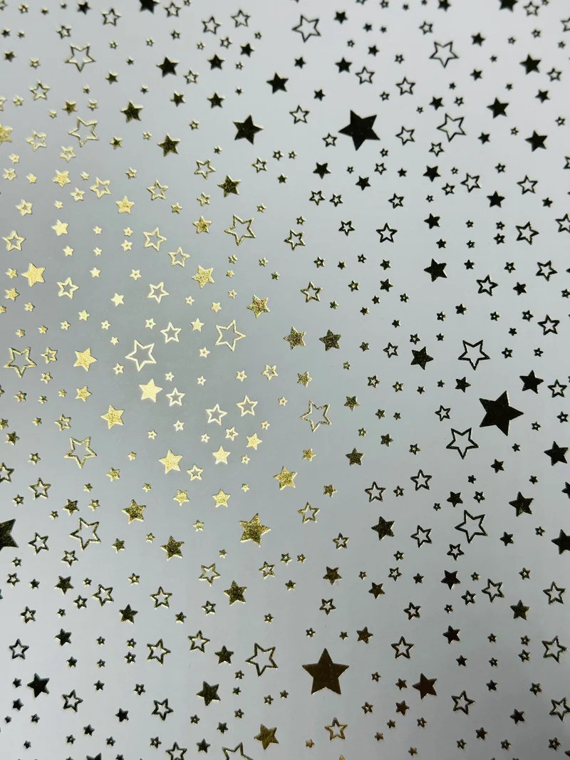 Tonkarton folierte Sterne
