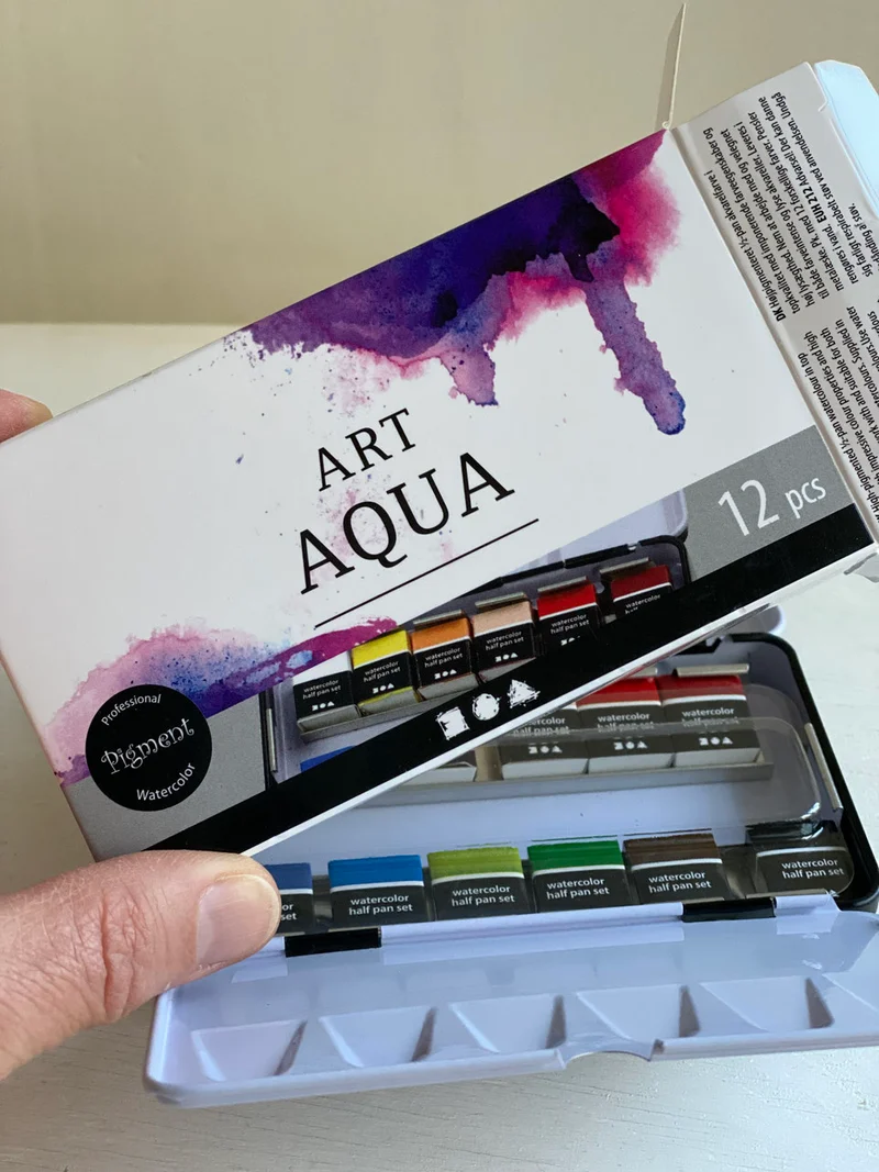 Aquarellkasten 12 Farben