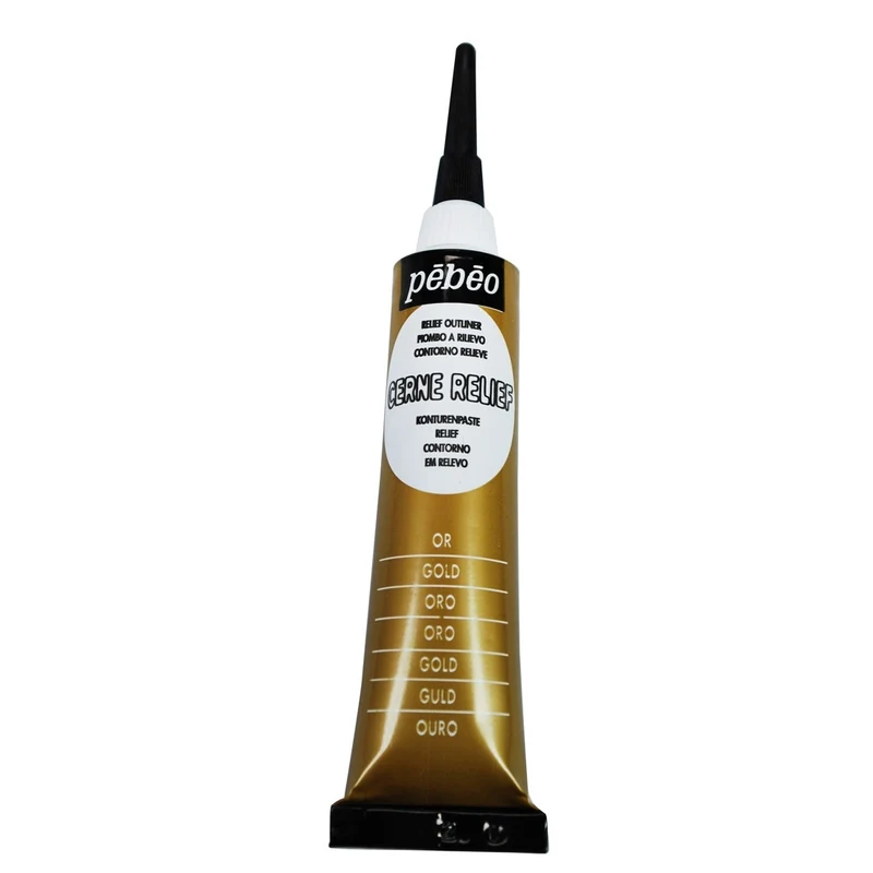 Pebeo - Glass & Tile Outliner - Cerne Relief - Gold 20ml