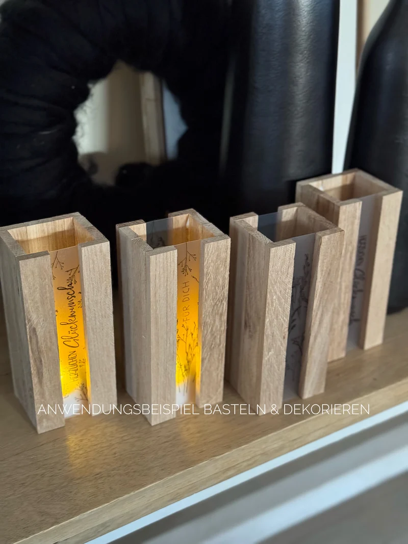 Folie matt 300 µm Creapop – für Lampen, Laternen & DIY
