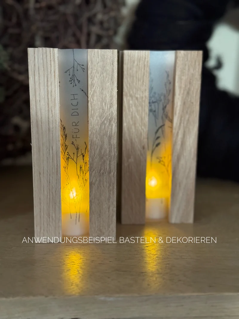 Folie matt 300 µm Creapop – für Lampen, Laternen & DIY