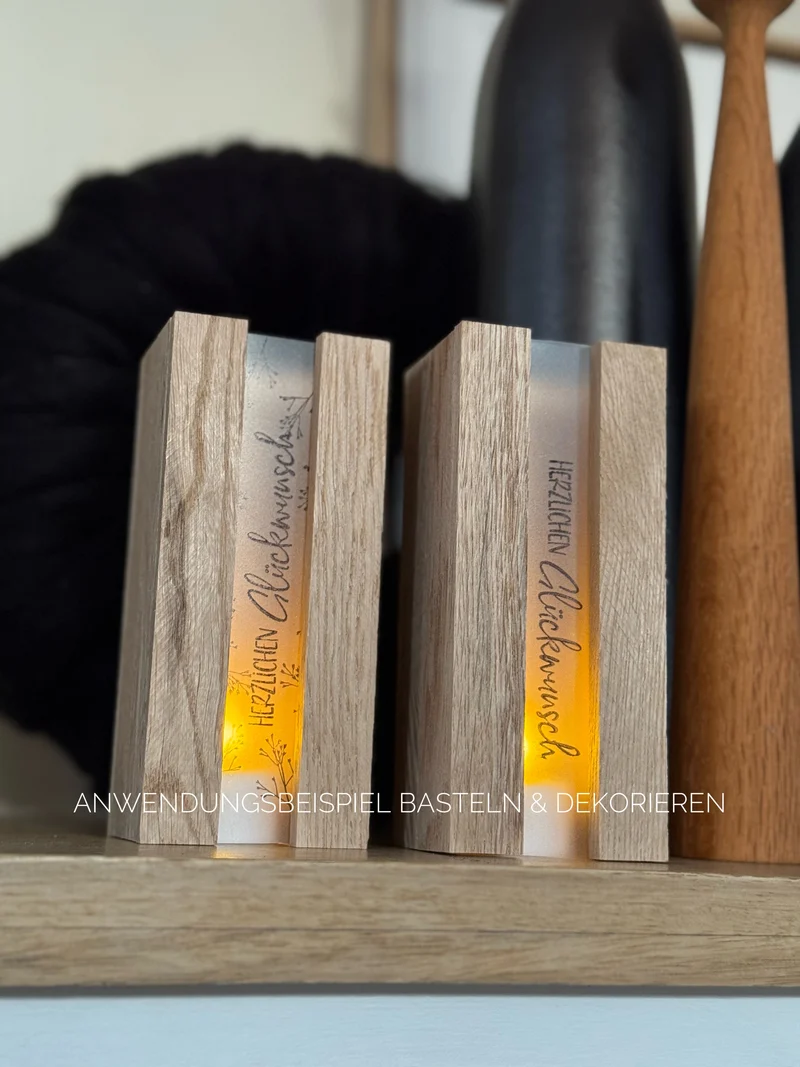 Folie matt 300 µm Creapop – für Lampen, Laternen & DIY