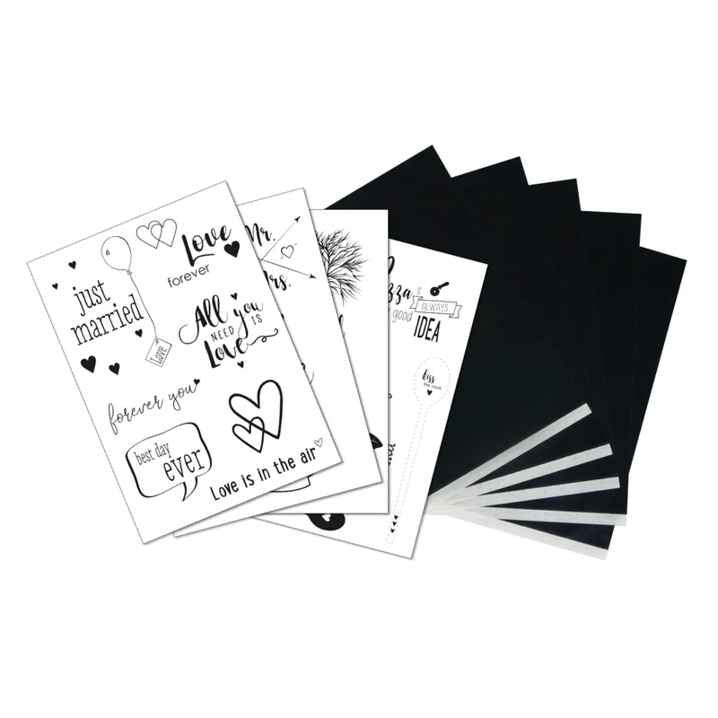 Transferpapier mit Vorlagen 5 x A4