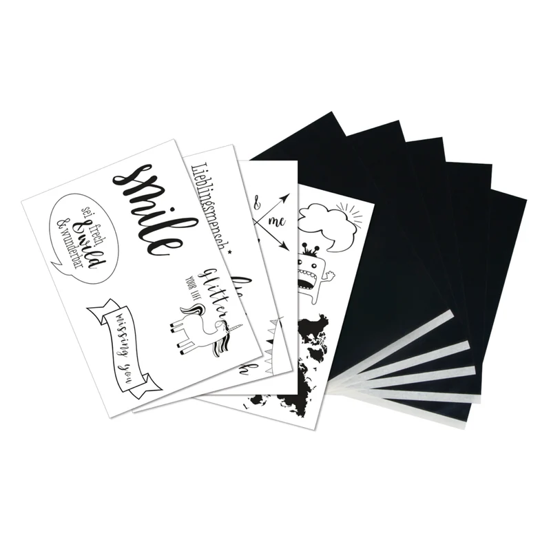 Transferpapier mit Vorlagen 5 x A4