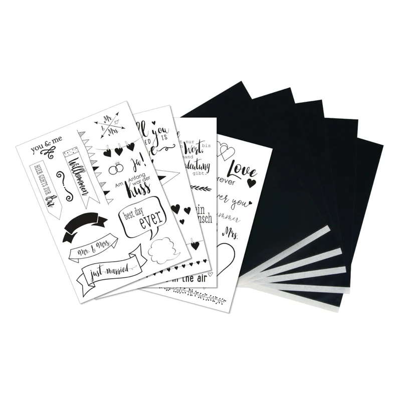 Transferpapier mit Vorlagen 5 x A4