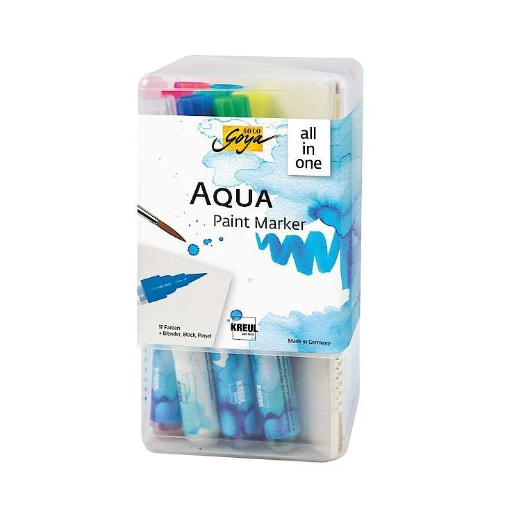 Solo Goya Aqua Watercolor Marker Set Powerpack All-in-One