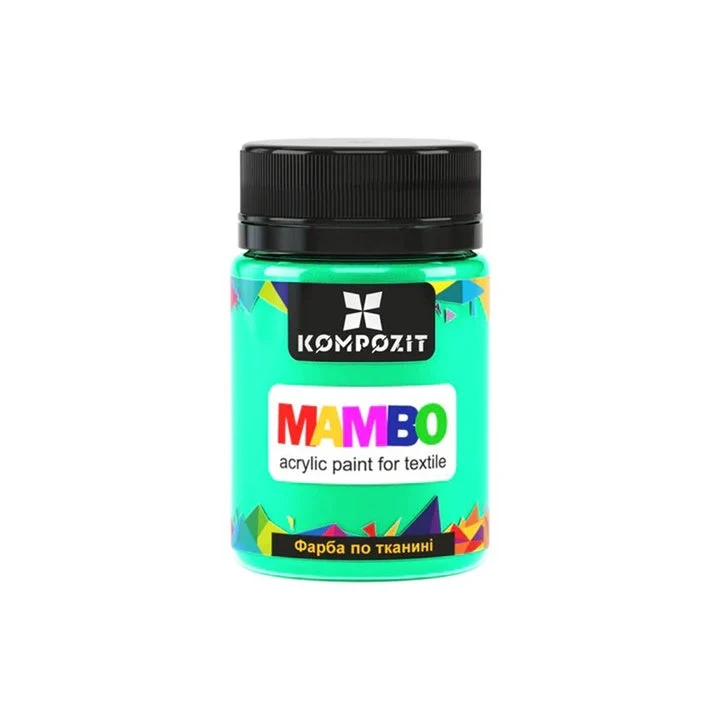 MAMBO Fluorescent Fabric and Leather Paint, 50 ml