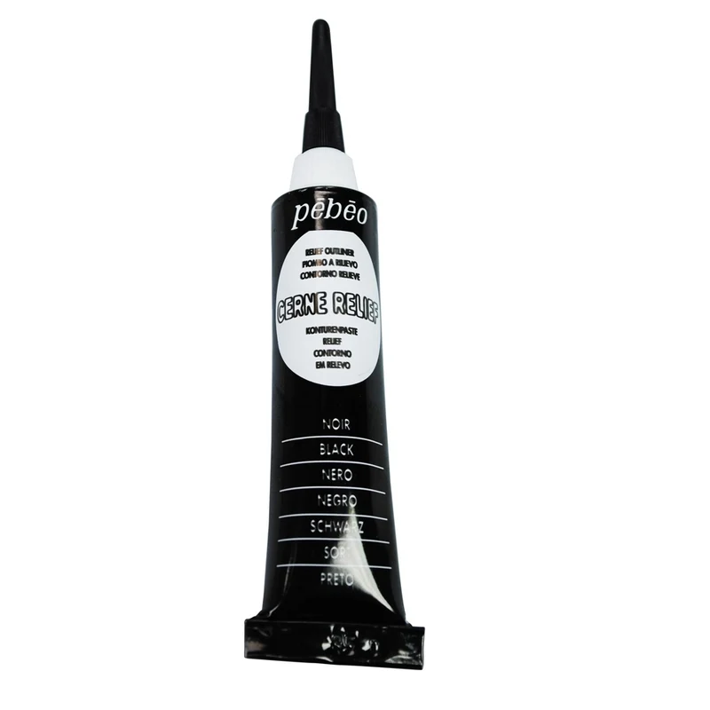 Pebeo - Glass & Tile Outliner - Cerne Relief - Black 20ml