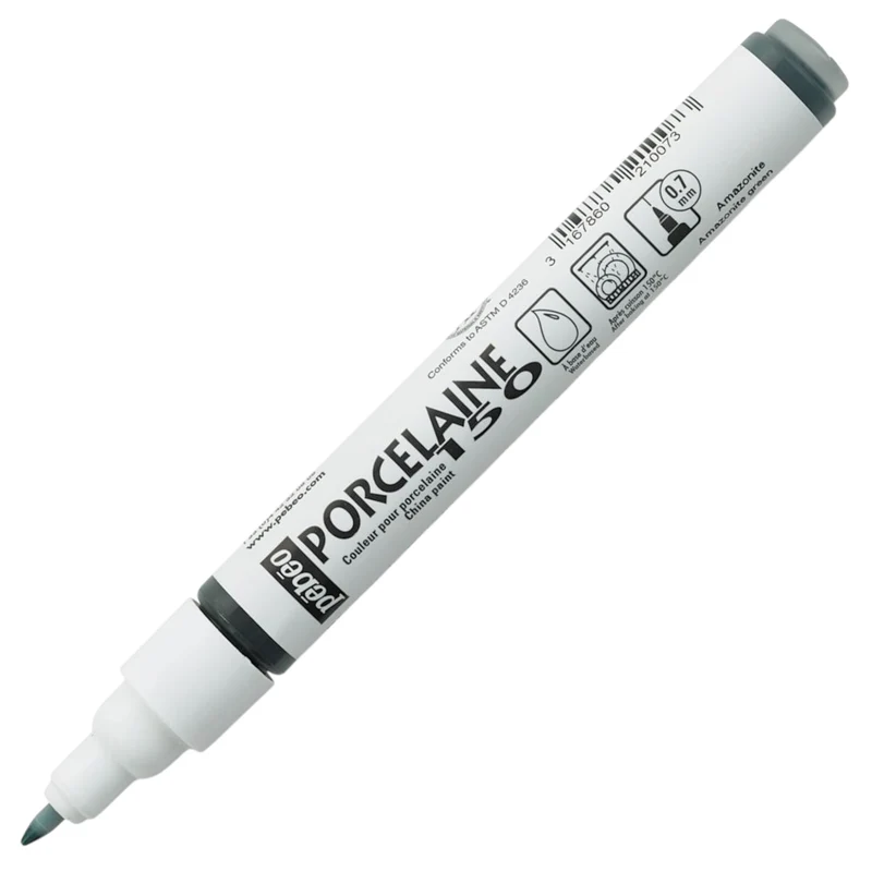 Pebeo Porcelaine 150 Paint Marker - Amazonite Green, Feine Spitze