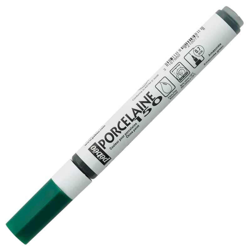 Pebeo Porcelaine 150 Paint Marker - Amazonite Green, Feine Spitze