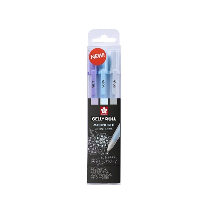 Sakura Gelly Roll MOONLIGHT Gel Pens - Set of 3