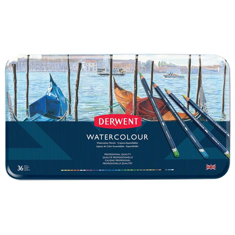 Derwent - Watercolour Pencil - 36 Tin