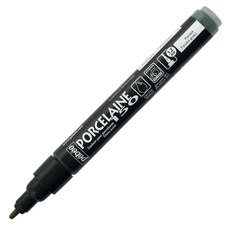Pebeo Porcelaine 150 Paint Marker – Peridot Green, Breit