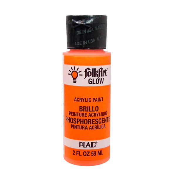 2oz Folkart Glow in the Dark - Orange