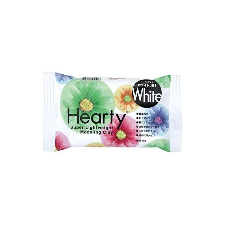 Padico Hearty Ultra-Light Air-Dry Clay, 40 g, White