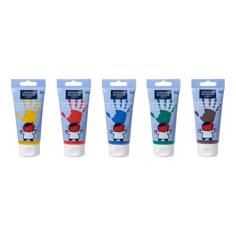 Color & Co - 5 x 80ml - Toddler Washable Finger Paints