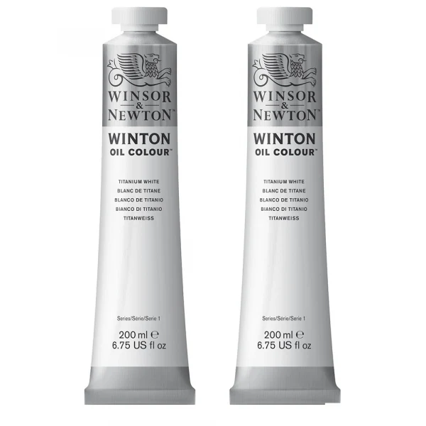 Winsor & Newton Winton Oil - 200ml - Twin-Dual Pack - Titanium White