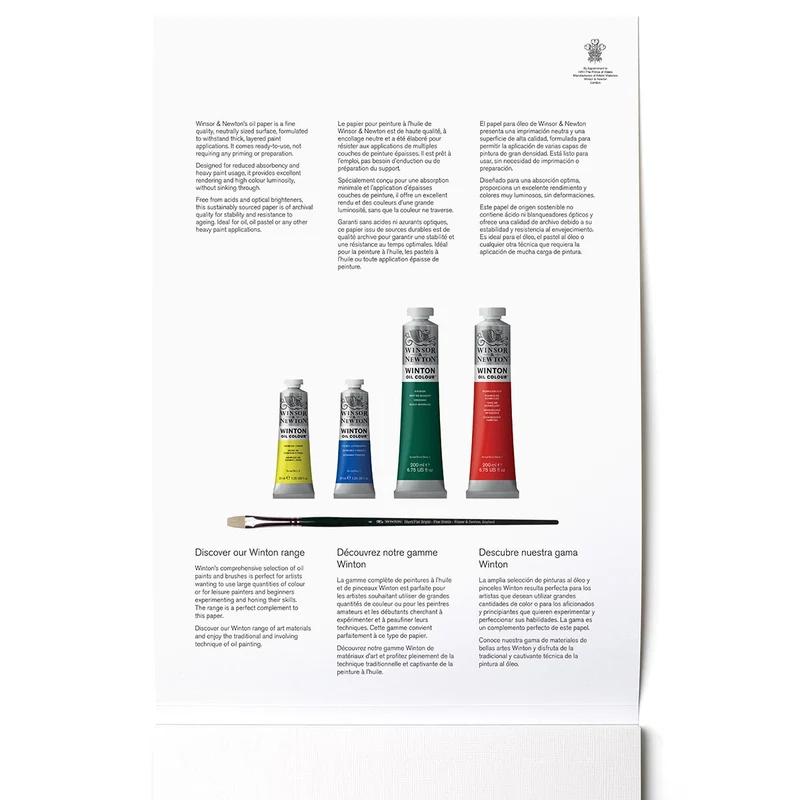 Winsor and Newton - Oil Colour Pad - A4 230gsm - 10 sheets
