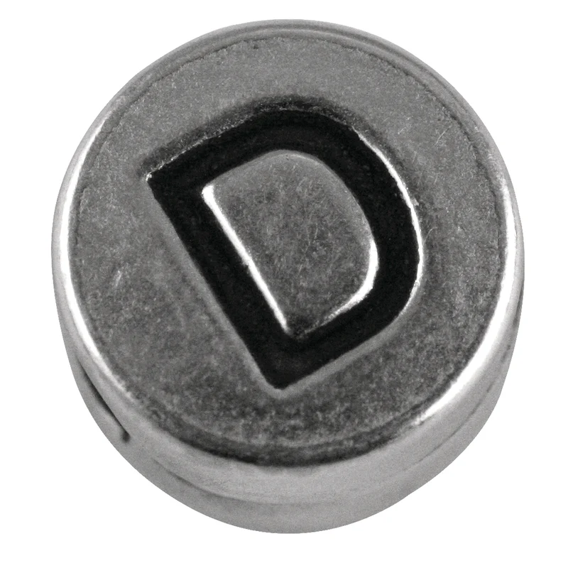 Buchstaben aus Metall silber
