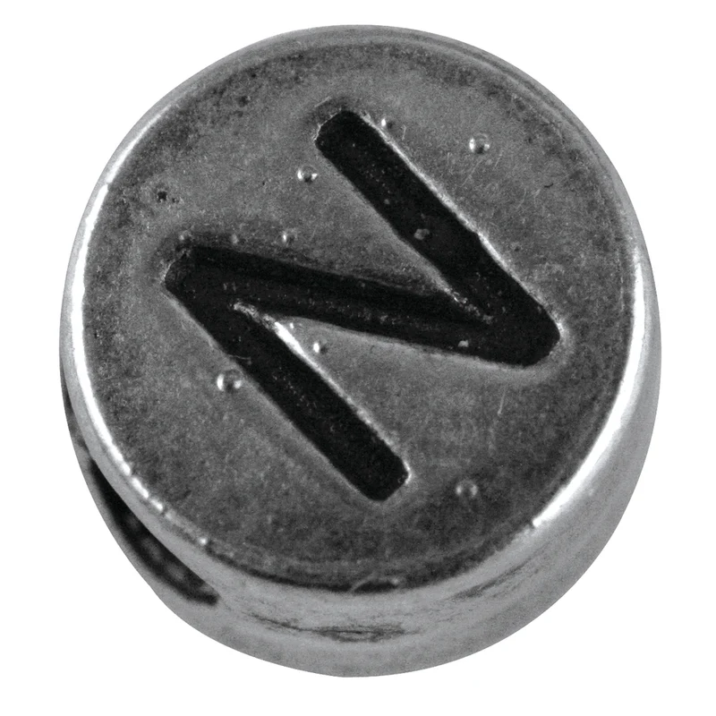 Buchstaben aus Metall silber