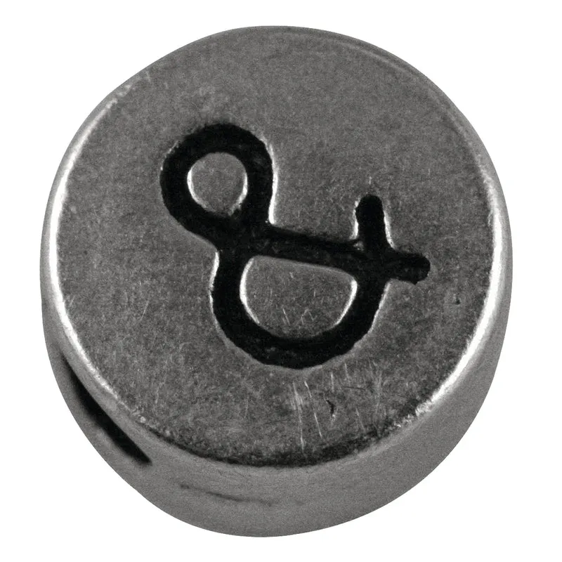 Buchstaben aus Metall silber