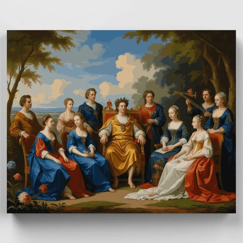 Apollo and the Muses - Paint by Numbers Kit