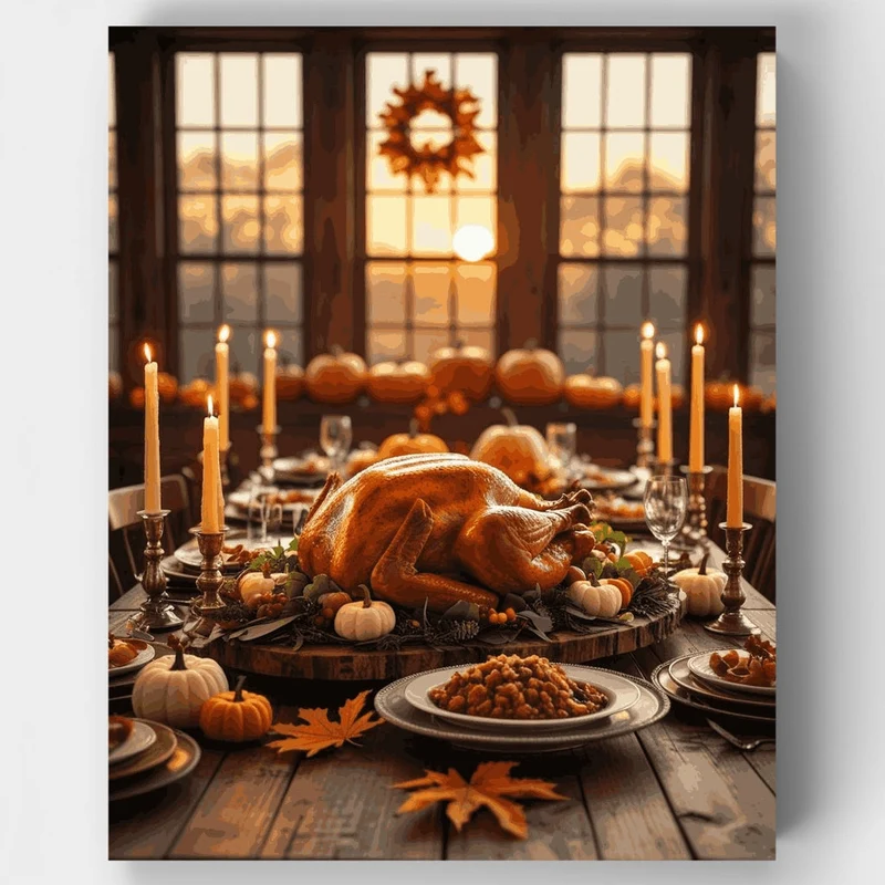 Thanksgiving Feast - Paint by Numbers Kit