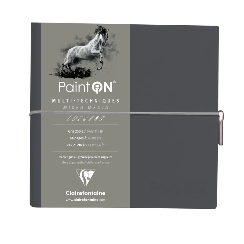 Μπλοκ χαρτιών CLAIREFONTAINE Paint'On 250 g/m² 19 x 19 cm - 32 φύλλα