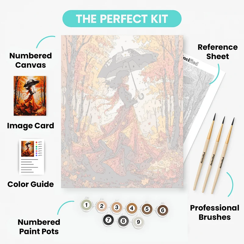 Autumn Stroll - Paint by Numbers Kit
