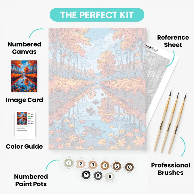 Autumn Reflections - Paint by Numbers Kit