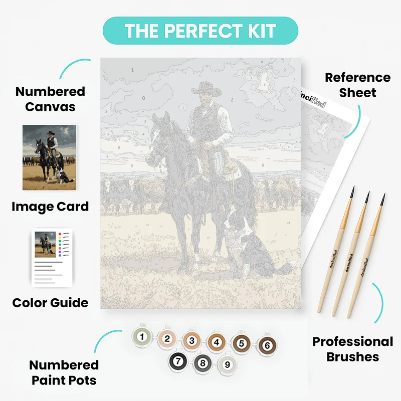 Western Sheriff - Paint by Numbers Kit