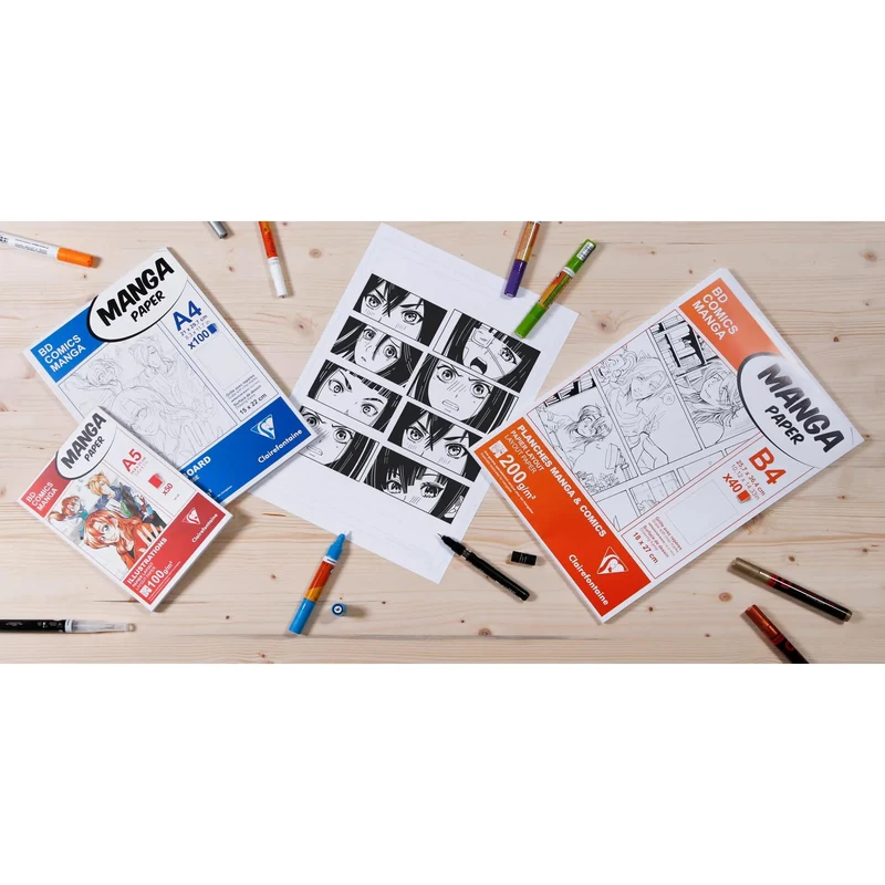 Manga Layout blok Clairefontaine 100 g/m² A5 – A3 - 50 listov